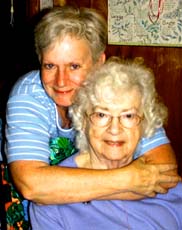 Candy and Aunt Pauline.�Susan Shie 2002.