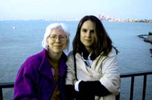 Me and Gretchen at the lake. Susan Shie 2002.