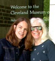 Gretchen and me at The Cleveland Museum of Art. Susan Shie 2002.