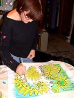Carol Morrissey painting. Susan Shie 2003.