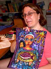 Barb Bruser and Patty's Lucky Partners quilt. Susan Shie 2003.