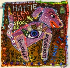 Hattie Healing, a Lucky Sampler. Susan Shie 2003.