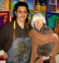 Jimmy, Meeper, and me. Susan Shie 2003.