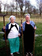 Pauline and Candy.Susan Shie 2003.