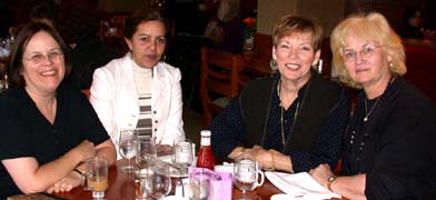 Students at breakfast.Susan Shie 2004.