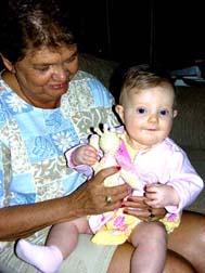 Great Grandma Wanda and Eva.Susan Shie 2005.