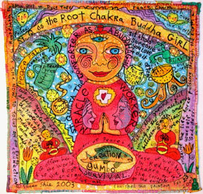 Root Chakra Peace Buddha Girl.Susan Shie 2004.