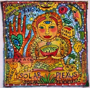 Solar Plexus Chakra Peace Buddha Girl.Susan Shie 2004.