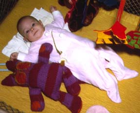 Gretchen as a baby. Susan Shie 2004.