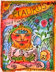 One of my Taurus Blessing paintings.Susan Shie 2004.