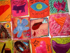 Student samplers at Morehead class.Susan Shie 2004.
