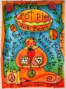 Pot Pies for Peace #1.Susan Shie 2004.