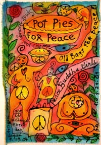 Pot Pies for Peace #2.Susan Shie 2004.