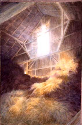 History's Light.  A watercolor.Lorene Meier 2004.