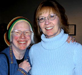 Rene and me at the Windows show.Susan Shie 2005.
