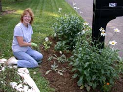 Rene worked so hard to make the gardens beautiful for the shower! Susan Shie 2004.