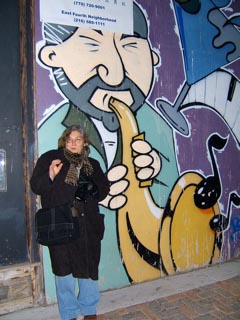 Susanne at the new Cleveland House of Blues.Susan Shie 2005.